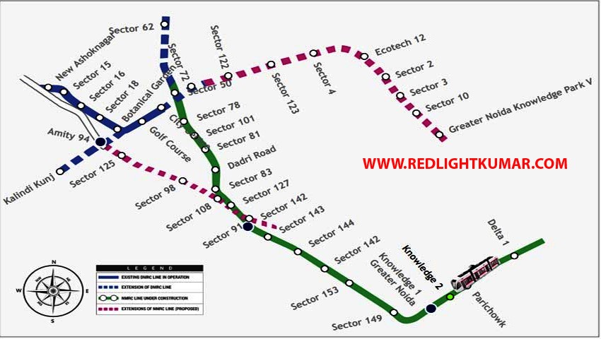 Aqua Line (Noida Metro) Route