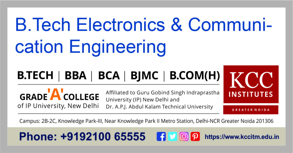 B.Tech Electronics & Communication Engineering